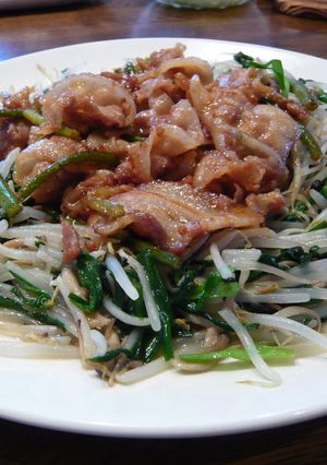 少しのお肉も豪華に見える？もやしon焼肉-レシピのメイン写真