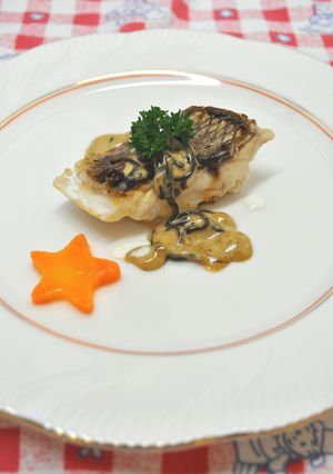 魚のソテーに♪塩昆布クリームソース-レシピのメイン写真