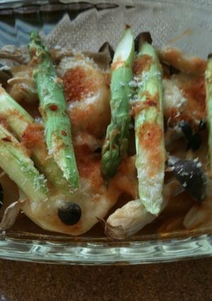 じゃがいもとアスパラのキムチーズ焼き-レシピのメイン写真
