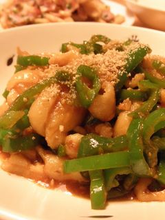 ピーマンと鶏皮de大人のピリ辛炒め-レシピのメイン写真
