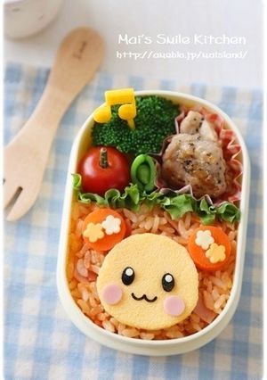 うーたんオムライス＊キャラ弁-レシピのメイン写真