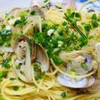 ワサビで食べるアサリの和風パスタ