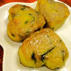 รูปของ お弁当に❤かぼちゃのもちもち焼き