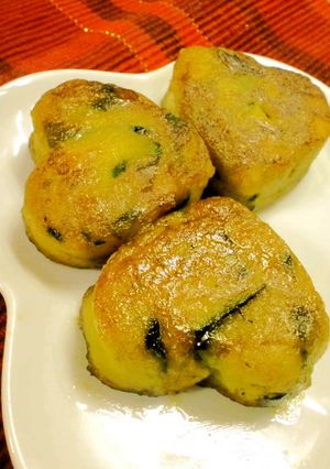 お弁当に❤かぼちゃのもちもち焼き-レシピのメイン写真