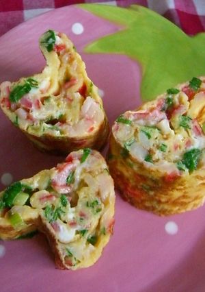 お弁当に❤簡単♪ハートの卵焼き-レシピのメイン写真