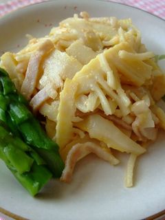 筍とベーコンの味噌マヨ炒め-レシピのメイン写真