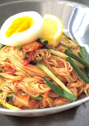 ダイエットに！甘辛すっぱいピビンそうめん-レシピのメイン写真