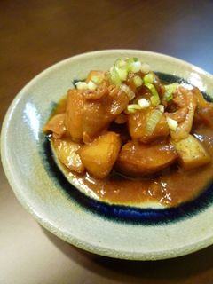 新じゃがの甘みそ炒め煮。-レシピのメイン写真