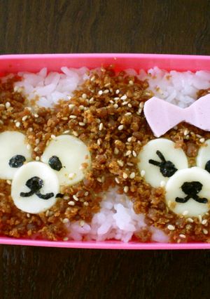 ♥ダッフィー＆シェリーメイ簡単キャラ弁♥-レシピのメイン写真