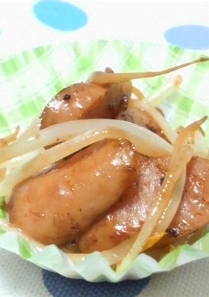 お弁当☆もやしウインナーマヨ醤油炒め-レシピのメイン写真