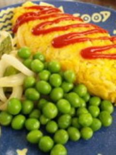 ライスオムレツ春野菜添え-レシピのメイン写真