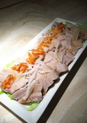 茹で豚の香味ソースかけ-レシピのメイン写真