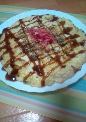 お好み焼き風〜ふわふわお豆腐お焼き☆☆-レシピのメイン写真