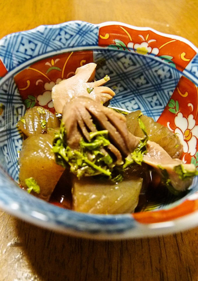 蒟蒻と砂肝の木の芽和え-レシピのメイン写真