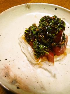 鰹のお刺身 山椒ダレ和え-レシピのメイン写真