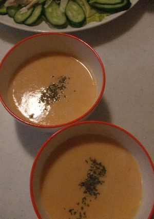 えびの殻でにんじんポタージュ-レシピのメイン写真