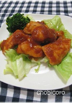 鶏むね肉のオニオンケチャップソース-レシピのメイン写真