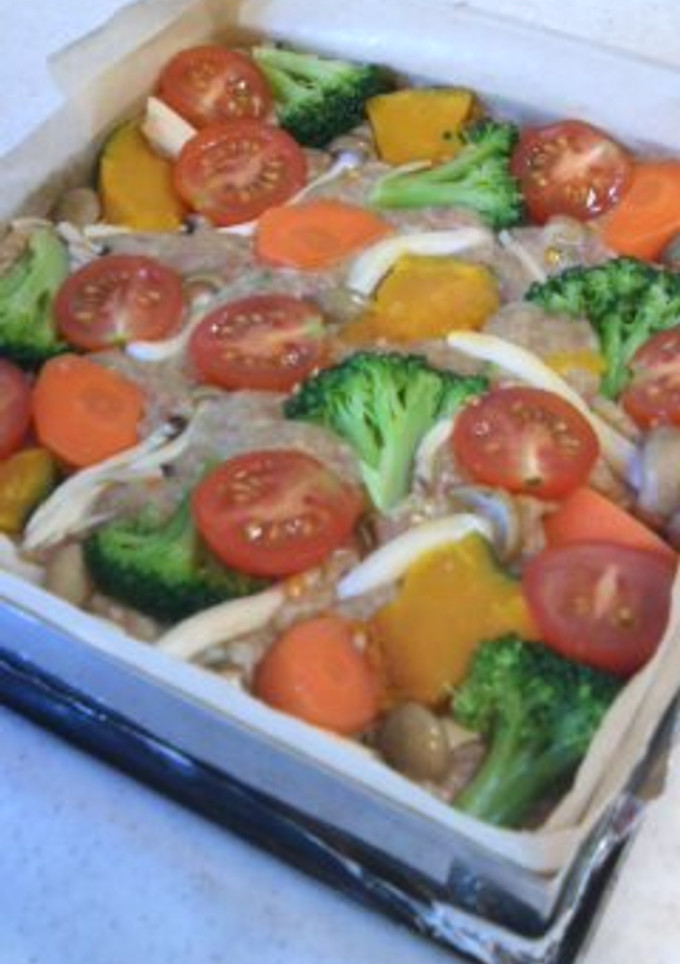 野菜たっぷり和風ミートローフ-レシピのメイン写真