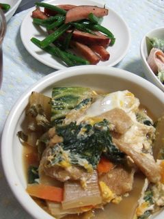 うまい菜(ふだん草)の卵とじ煮-レシピのメイン写真