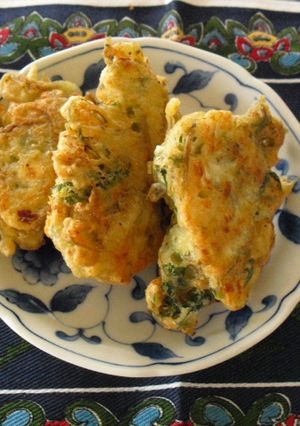 お豆腐とじゃこ・紫蘇のかきあげ-レシピのメイン写真