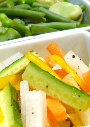 彩り野菜の塩サラダ。-レシピのメイン写真