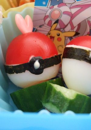 簡単キャラ弁♪ミニミニ☆モンスターボール-レシピのメイン写真