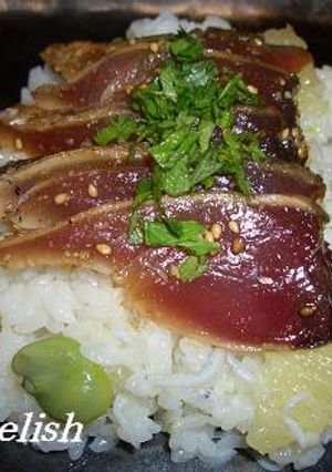 そら豆とグレープフルーツのちらし寿司-レシピのメイン写真