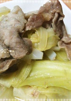 キャベツと豚肉の酒蒸し-レシピのメイン写真