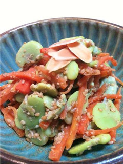 そら豆の胡麻和え-レシピのメイン写真