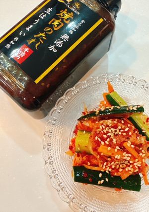 味研焼肉の生だれで 大根ときゅうりの即席キムチ風-レシピのメイン写真