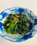 簡単副菜＊レンジで菜の花柚子胡椒和え＊