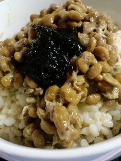 納豆ご飯+佃煮海苔♡-レシピのメイン写真