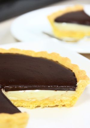 生チョコ入り☆２層のWチョコタルト-レシピのメイン写真
