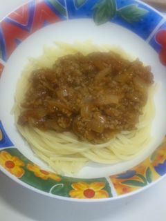 一人暮らしの簡単ミートソーススパゲティー-レシピのメイン写真