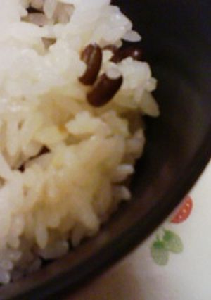 手軽に繊維質！小豆ご飯-レシピのメイン写真