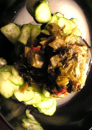 高菜ときゅうりのラー油胡麻和え-レシピのメイン写真