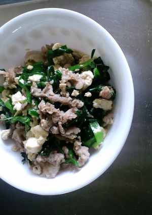 豆腐と豚コマのオイスター炒め-レシピのメイン写真