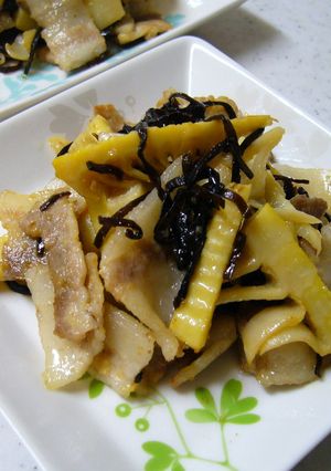 ☆たけのこと塩こんブタの生姜焼き☆-レシピのメイン写真