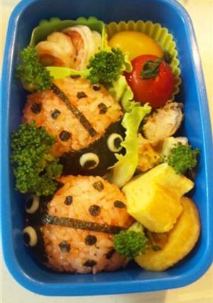 キャラ弁★てんとうむし☆おにぎり★-レシピのメイン写真