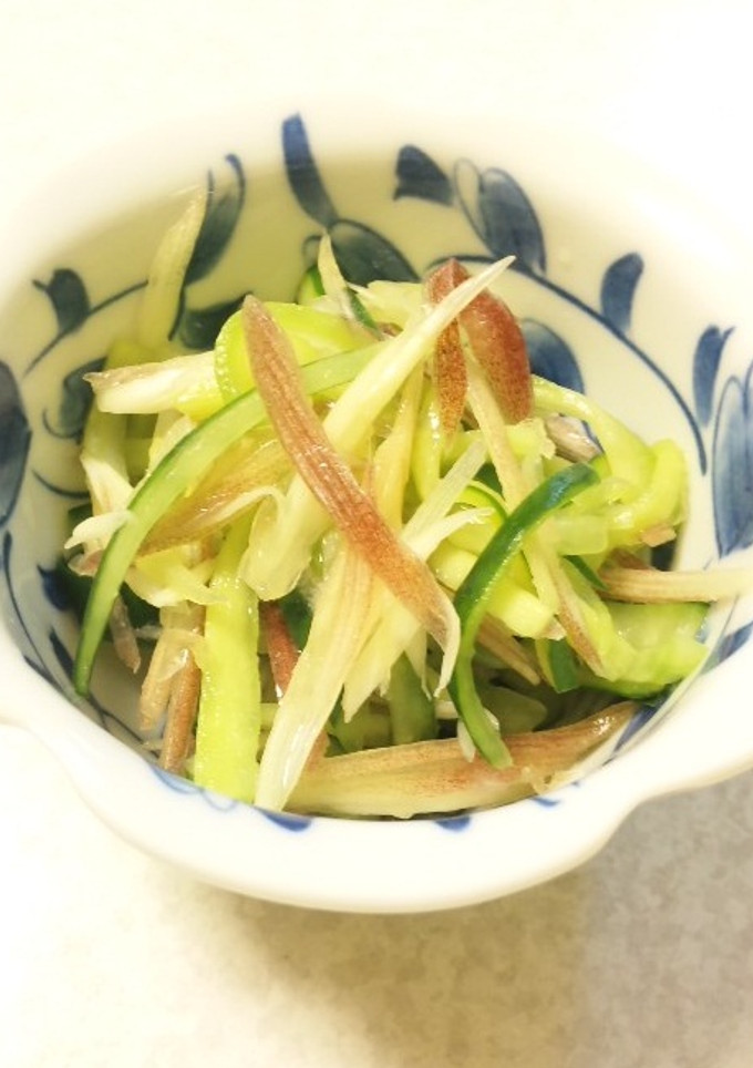 すし酢で♪きゅうりとみょうがの酢の物-レシピのメイン写真