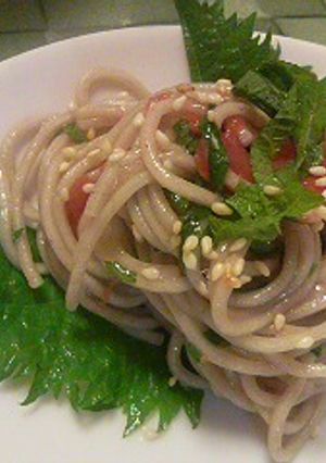 梅しそ蕎麦-レシピのメイン写真
