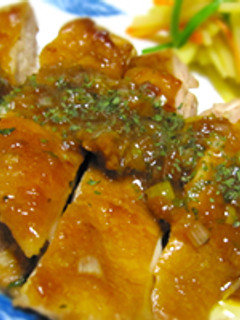 鶏肉のプリップリ梅しそ照り焼き♪-レシピのメイン写真