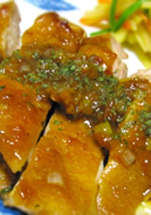 鶏肉のプリップリ梅しそ照り焼き♪-レシピのメイン写真