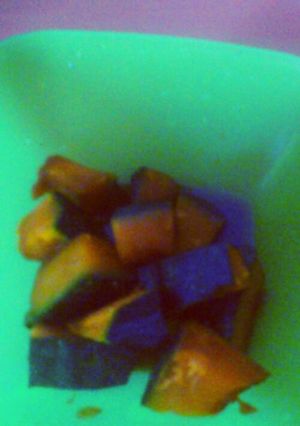 レンジでらくﾁﾝ★ かぼちゃの煮物-レシピのメイン写真