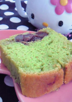 簡単！抹茶あずきのﾊﾟｳﾝﾄﾞｹｰｷ-レシピのメイン写真