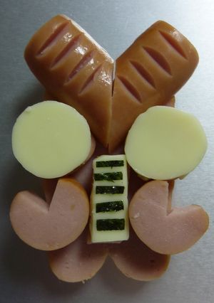 キャラ弁おかず　簡単かわいいバルタン星人-レシピのメイン写真