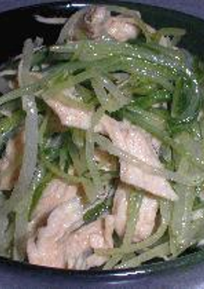 鶏肉と水菜の和え物-レシピのメイン写真