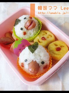 ソーセージDe簡単カワイイおにぎり弁当☆-レシピのメイン写真