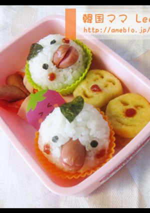 ソーセージDe簡単カワイイおにぎり弁当☆-レシピのメイン写真