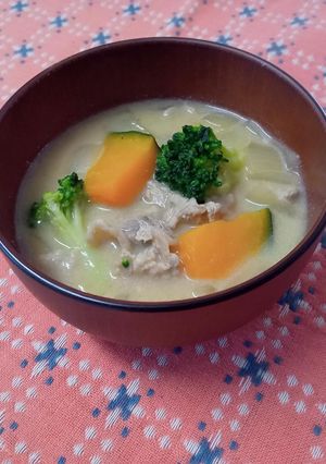 豆乳とん汁-レシピのメイン写真